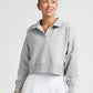 LUXE FLEECE COLLARED SWEATSHIRT