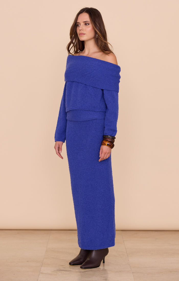 SANNA OFF SHOULDER SWEATER