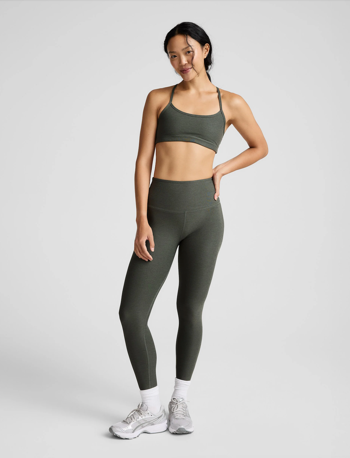 SPACEDYE HIGH WAISTED MIDI LEGGING