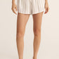 JANICE STRIPEDN LINEN SHORT