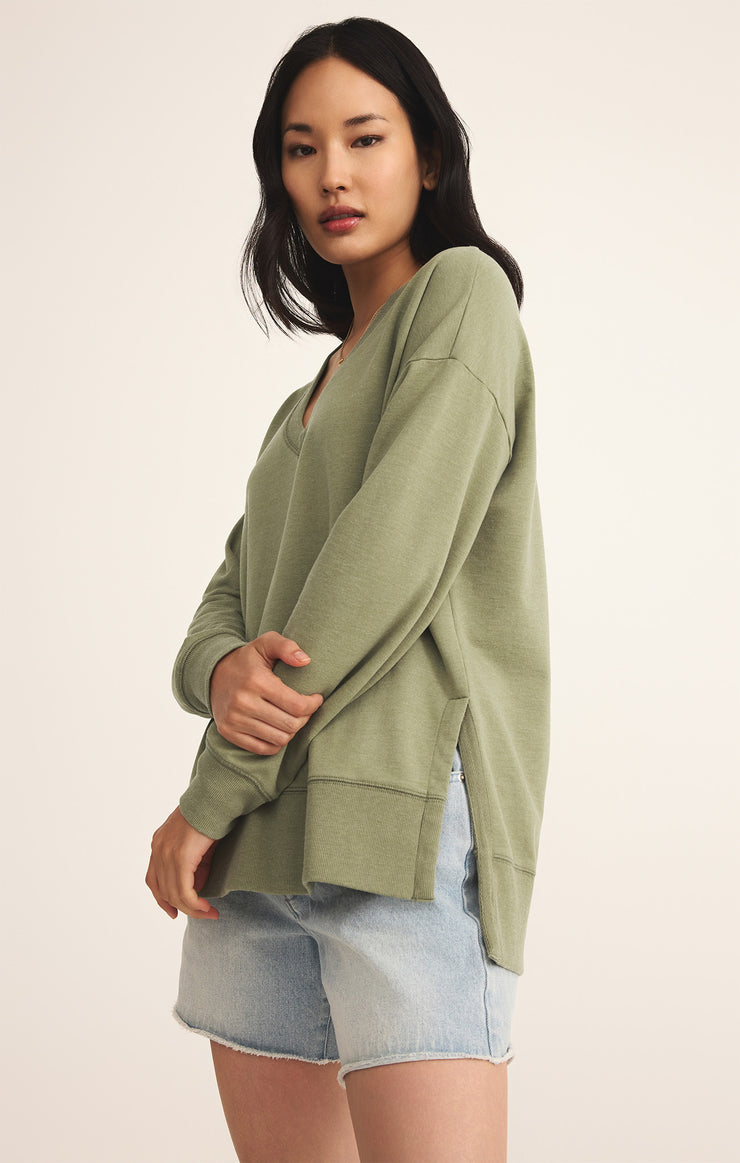 SERENA TERRY V-NECK