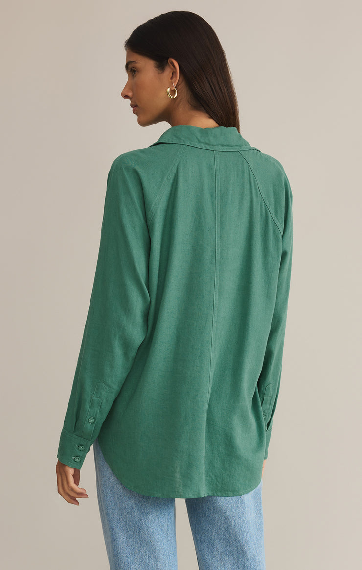 BOTANICAL LINEN TOP