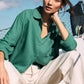 BOTANICAL LINEN TOP