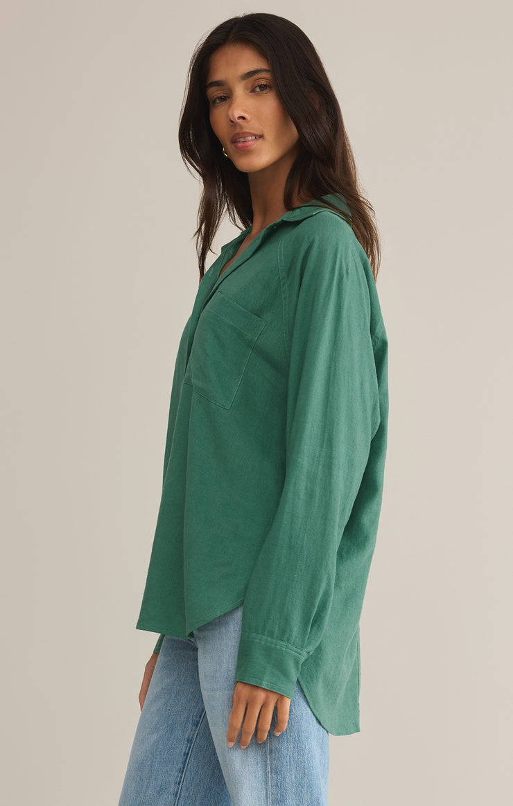BOTANICAL LINEN TOP