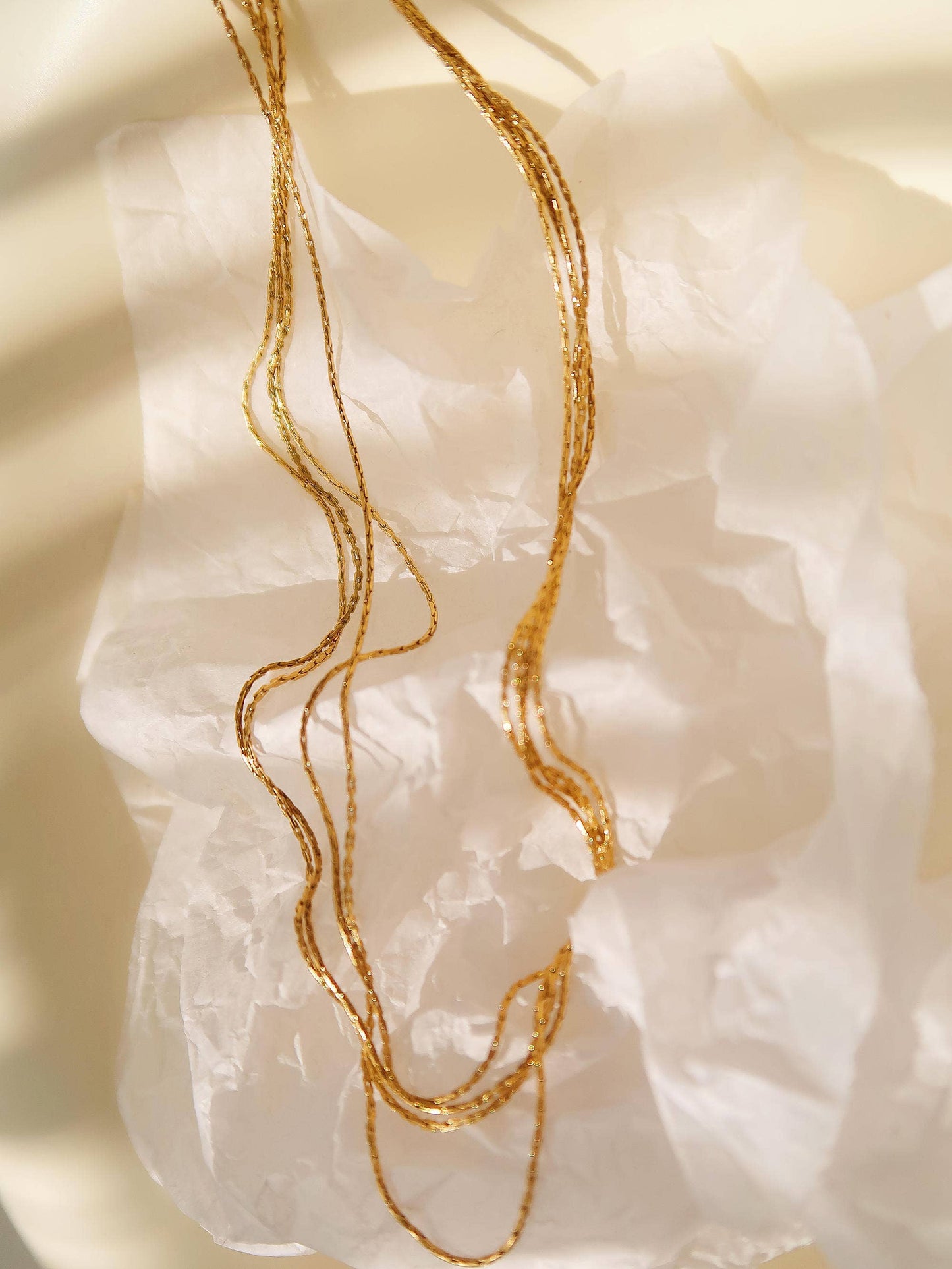 PALISADES 18K GOLD LAYERED NECKLACE