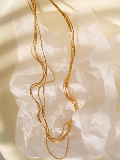 PALISADES 18K GOLD LAYERED NECKLACE
