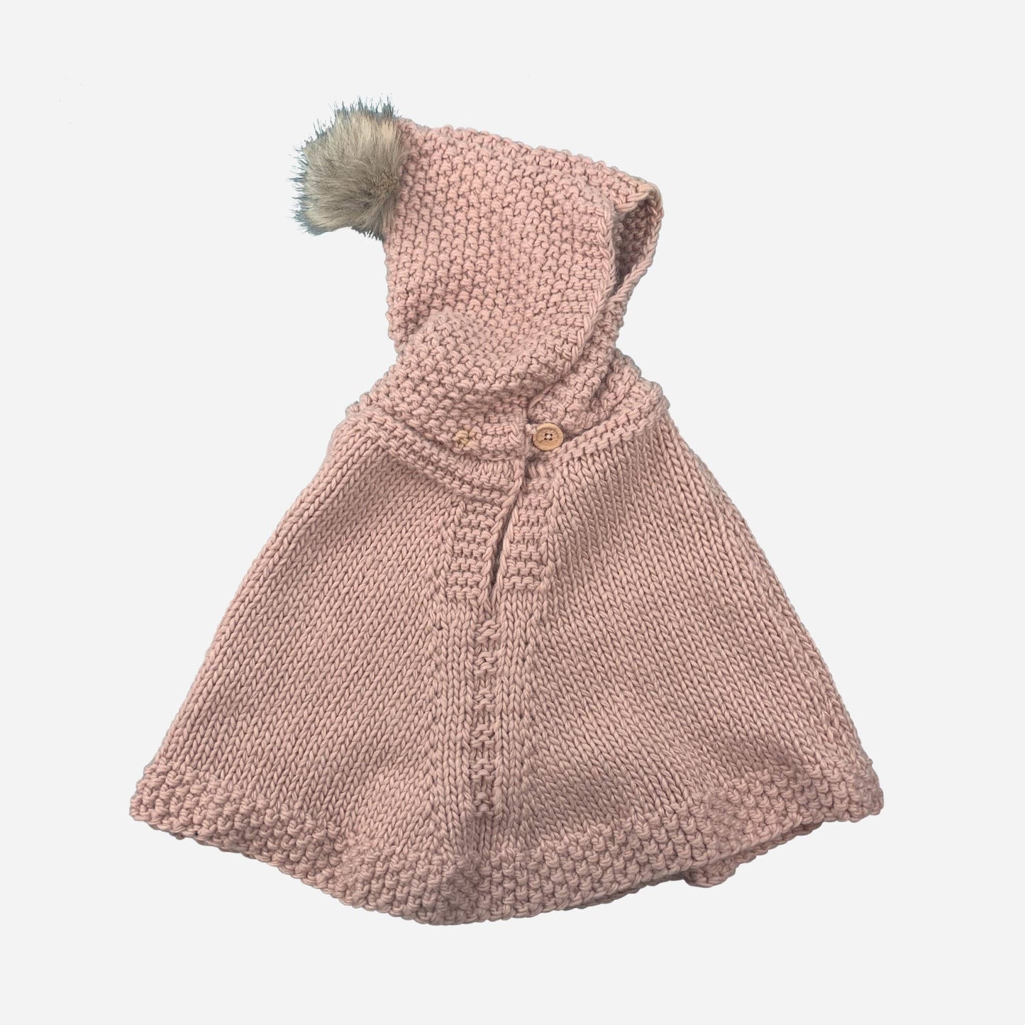 KIDS BLUSH FUR PONCHO