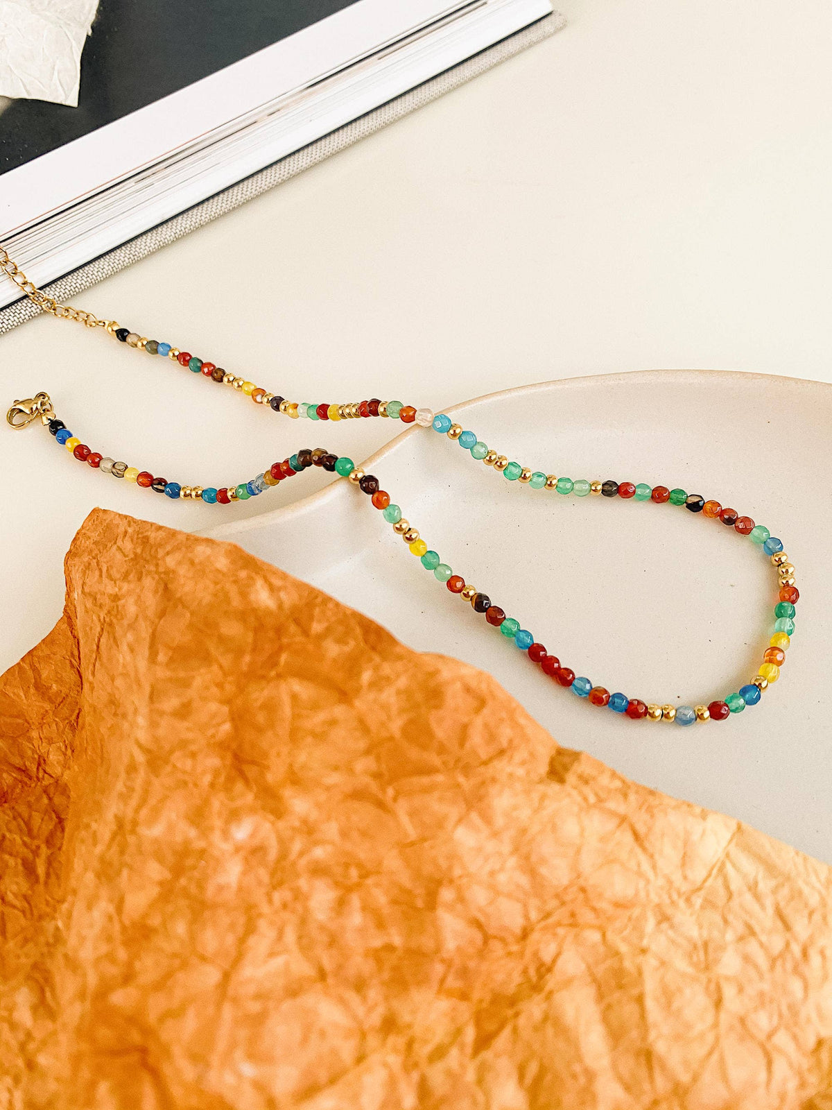 Estelle BEADED MULTI COLOR NECKLACE