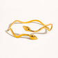 ZOEY 18K GOLD WAVY BRACELET