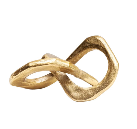 Abstract Gold Metal Figurine