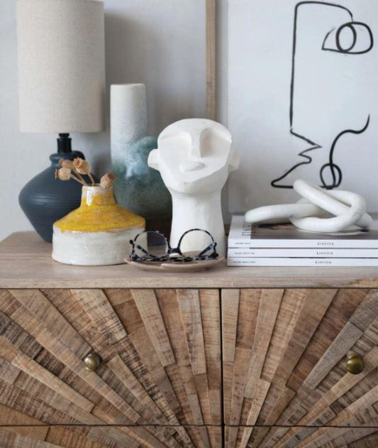 WHITE MARBLE CHAIN LINK